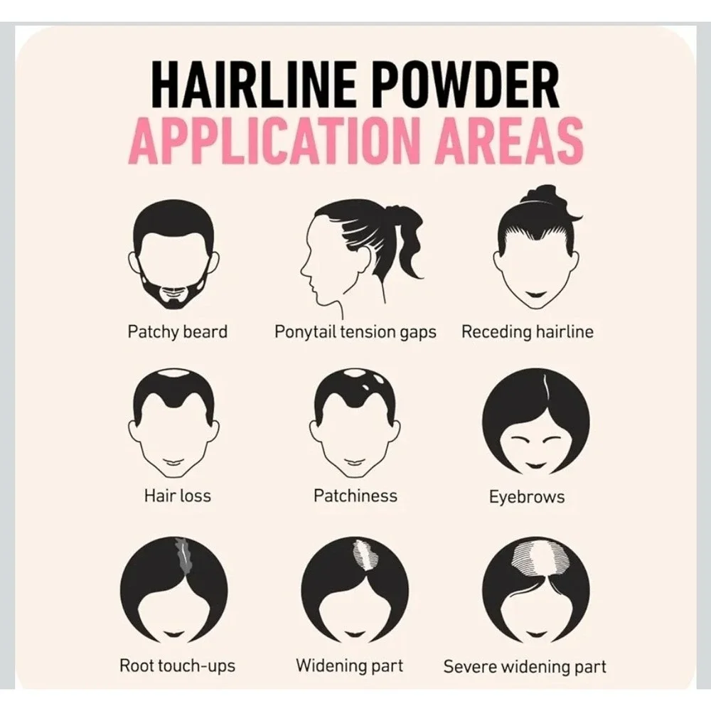 BOLDIFY Hairline Powder - Root Touch Up Hair Color for Gray Coverage - New
